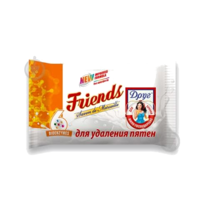 Мило тверде Друг Господарське для видалення плям, 125 г (4820023361164)